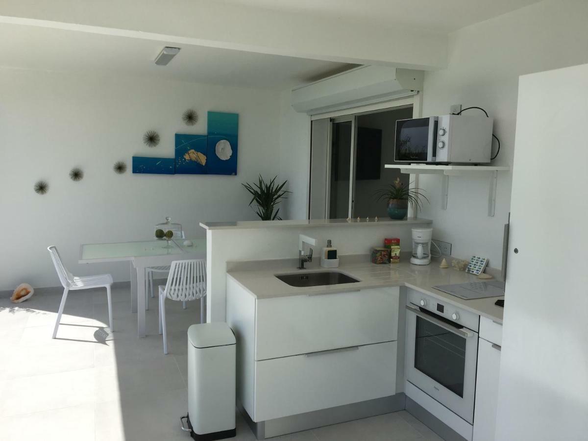 Studio Cozy Melissa Elegance - Guadeloupe , Le Gosier , Dampierre - Avec Pleine Vue Mer - Ocean A 180 Degres Εξωτερικό φωτογραφία